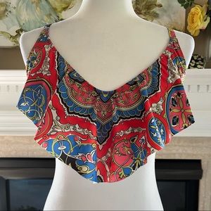 Lucky Brand Patterned Bikini Top